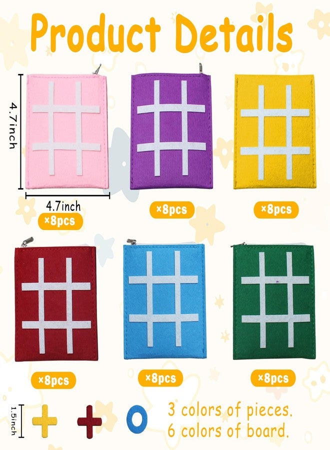 لعبة إكس أو (Tic Tac Toe) مكونة من 48 قطعة، لعبة لوحية صغيرة من الفوم للأطفال، ألعاب تعليمية كلاسيكية للعائلة، لعبة داخلية للحفلات، مناسبة لحفلات أعياد الميلاد، مقاس 5 بوصات × 5 بوصات. - Image 3